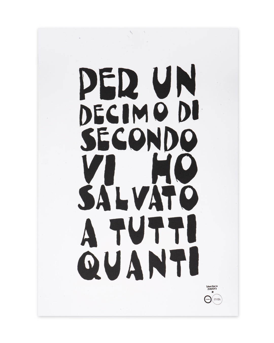 POSTER 35x50 | LABORATORIO ZANZARA X CAMERA